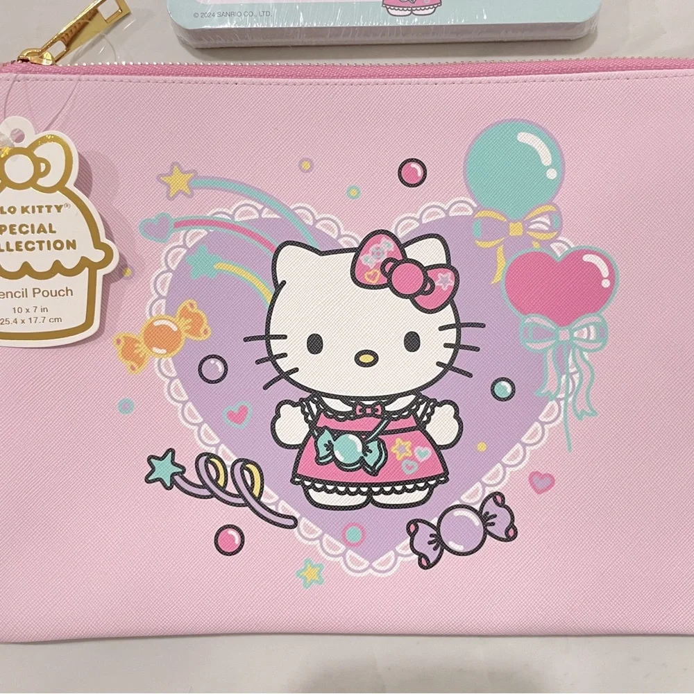 NEW‎ Sanrio Hello Kitty Special Collection Pencil Pouch Notepad and Pen Set Pink